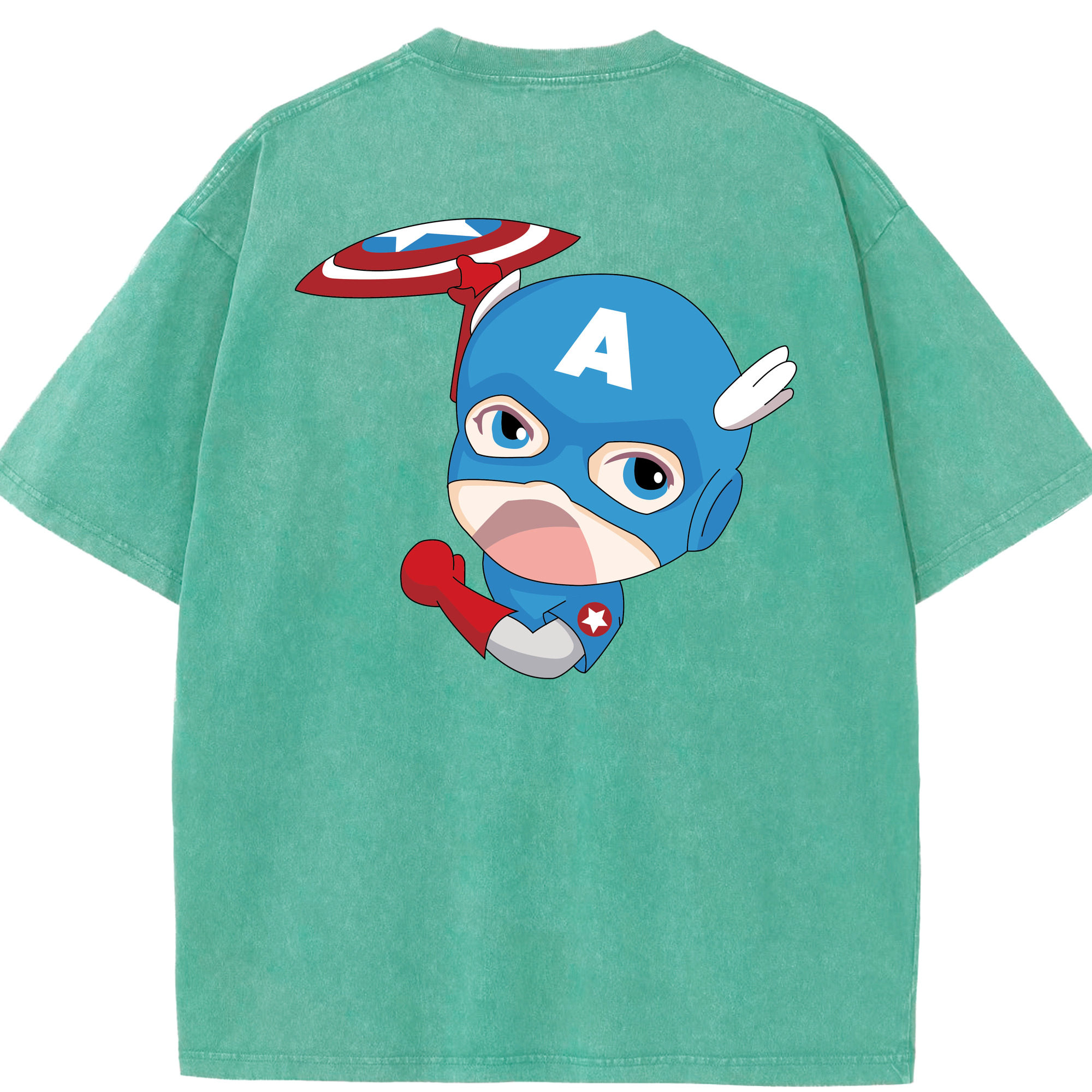 （画像用） アベンジャーズ The Avengers 綿100% ヴィンテージ風 半袖Tシャツ（背面プリント）